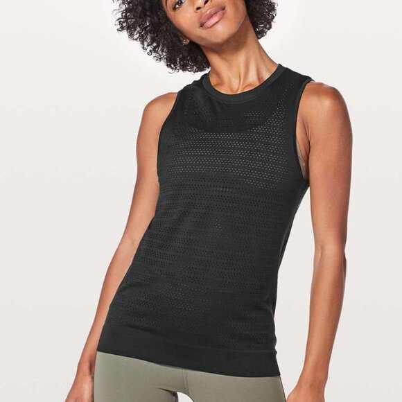 Lululemon Breeze By Muscle Tank II | Black | Size 10 - Picture 1 of 5